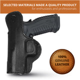Leather Inside The Waistband Holster For Pistol Springfield XDM Elite 3.8