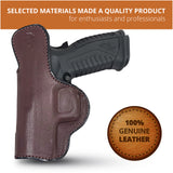Leather Inside The Waistband Holster For Pistol Springfield XDM Elite 3.8