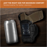 Leather Inside The Waistband Holster For Pistol Springfield Hellcat