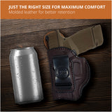 Leather Inside The Waistband Holster For Pistol Springfield Hellcat
