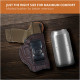 Leather Inside The Waistband Holster For Pistol Springfield Hellcat