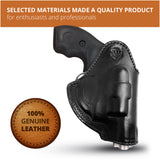 Leather Inside The Waistband Holster Fits S&W J Frame 2" Barrel