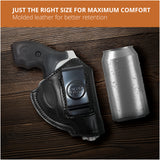 Leather Inside The Waistband Holster Fits S&W J Frame 2" Barrel
