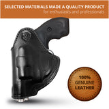 Leather Inside The Waistband Holster Fits S&W J Frame 2" Barrel