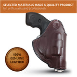 Leather Inside The Waistband Holster Fits S&W J Frame 2" Barrel
