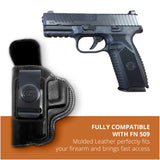Leather Inside The Waistband Holster For Pistol F&N 509