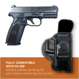 Leather Inside The Waistband Holster For Pistol F&N 509