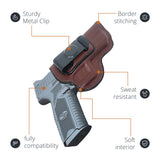 Leather Inside The Waistband Holster For Pistol F&N 509