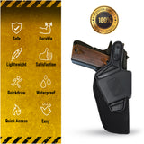 Concealed Carry OWB Nylon Holster by Houston with Thumb Break | Outside The Waistband | Fits: Colt 1911 with 4β and 5β Barrel - Browning 1911 9mm | Marshall Line (Left)