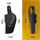 OWB Nylon Holster with Thumb Break - by Houston | Concealed Carry | Outside The Waistband | Fits: Glock 48, S&W M&P 9mm .40 Cal - Ruger SR 9 9mm .40 Cal | Marshall Line