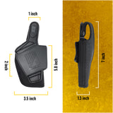Concealed Carry OWB Nylon Holster - by Houston with Thumb Break | Outside The Waistband | Fits: Taurus PT111 / G2C, Glock 43, XDs 3.3 9mm | Marshall Line