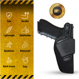 Concealed Carry OWB Nylon Holster - by Houston with Thumb Break | Outside The Waistband | Fits: Glock 19 / 19X / 17/22 / 23/31 / 32 | Marshall Line