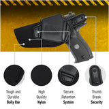 OWB Nylon Holster by Houston - Concealed Carry with Thumb Break | Outside The Waistband | Fits: Glock 20/21 - Beretta 92 FS - SIG SAUER 226/227 / 228/229 - HK VP9 | Marshall Line