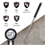 Expandable Security Baton by Popular Holster. Includes Holder Made in Nylon with Hardened Foam Material, Best for Self Defense, Tactical or Survival Practices. Collapsible, Durable and Lightweight. Foam Model (Light Metal Color)