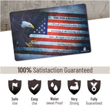 Gun Cleaning Mat by PH - Measures 11" x 17" 3 mm Thick | Oil and Solvent Resistant Padded Non-Slip | Compatible with compact to large guns | For Maintenance or repairs to your firearm (Flag+2ndAmnd)