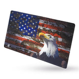 Gun Cleaning Mat by PH - Measures 11" x 17" 0.3 mm Thick | Oil and Solvent Resistant Padded Non-Slip | Compatible with compact to large guns | For Maintenance or repairs to your firearm | (Flag+Eagle)