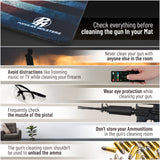Gun Cleaning Mat by PH - Measures 12" x 36" 3 mm Thick | Rifle and Large Guns | Non-Slip Surface | Oil and Solvent Absorbent Protect Workbench | For Maintenance or repairs to your firearm (Freedom)