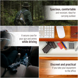 Tactical Pistol Soft Range Case Shooting Range Hunting Bags for Handguns Discreet, Comfortable to Carry, Durable and Versatile.