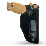 IWB Gun Holster by PH - Concealed Carry Soft Material | Soft Interior | Fits Glock 17 19 23 25 32 38 | Sig Sauer P320 | Springfield XDE