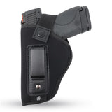 IWB Gun Holster by PH - Concealed Carry Soft Material | Soft Interior | Fits M&P Shield 9mm.40.45 Auto/ Glck 19 26 27 29 30 33 42 43 / Rug LC9, LC380 | Taurus Slim, PT111 G2 | Springfield XDs Hellcat