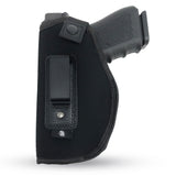 IWB Gun Holster by PH - Concealed Carry Soft Material | Soft Interior | Fits Glock 17 19 23 25 32 38 | Sig Sauer P320 | Springfield XDS 4" | Springfield XDE and Similar (Large, Right)