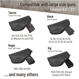 IWB Gun Holster by PH - Concealed Carry Soft Material | Soft Interior | Fits Glock 17 19 23 25 32 38 | Sig Sauer P320 | Springfield XDS 4" | Springfield XDE and Similar (Large)