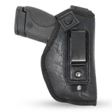 IWB Gun Holster by PH - Concealed Carry | Soft Interior | Fits M&P Shield 9mm  .40  .45 Auto/Glock 26 27 29 30 33 42 43, Ruger LC9, LC380 | Taurus Slim, PT111 | Springfield XD Series (Small)