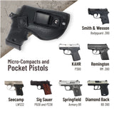 IWB Gun Holster by PH - Concealed Carry Soft Material | Soft Interior | Fits Most Small 380, Keltec, Sig P238, S&W Bodyguard .380 | Remington RM .380 | Ruger TCP | Seecamp LWS32 LWS38