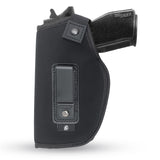 IWB Gun Holster by PH - Concealed Carry Soft Material | Soft Interior | Fits Glock 17 21 23 25 32 38 | Sig Sauer 225 226 227 | Springfield XDS 4" | Laser gun sight compatible | Full Size Guns