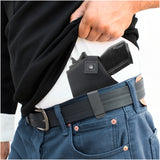 IWB Gun Holster by PH - Concealed Carry Soft Material | Soft Interior | Fits Glock 17 21 23 25 32 38 | Sig Sauer 225 226 227 | Springfield XDS 4" | Laser gun sight compatible | Full Size Guns