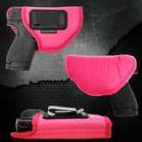 Pink IWB Gun Holster by Houston | ECO LEATHER Concealed Carry Soft Material | Suede Interior