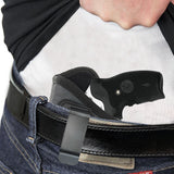 IWB Revolver Holster by Houston - ECO Leather Concealed Carry Soft Material | Suede Interior for Protection | Fits: Any 38 J Frames with 6 & 7 Shots and 2 1/2 Barrel | S&W Revolvers | Charter Arms | Rossi 38 | Taurus BG LCR
