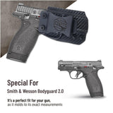 IWB Smith & Wesson Bodyguard 2.0 Holster. Right Hand. (Carbon Fiber)