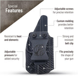 IWB Smith & Wesson Bodyguard 2.0 Holster. Right Hand. (Carbon Fiber)