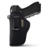 Black Optic Ready Universal IWB Holster for Glock 17, 22, 31, Sig P320.