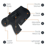 Maxx Carry Soft Leather IWB Holster. Fits Glock 17/22/31, Springfield XD/XDM
