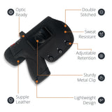 Maxx Carry IWB Leather Pistol Holster. Fits Smith & Wesson M&P Shield Subcompact Sizes