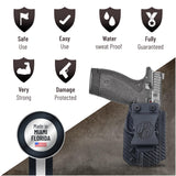 IWB Smith & Wesson Bodyguard 2.0 Holster. Right Hand. (Carbon Fiber)