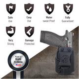 IWB Smith & Wesson Bodyguard 2.0 Holster. Right Hand. (Black)