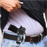 Optic Ready IWB Leather Holsters for Pistols. Fits Glock 43X, P365