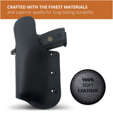 Maxx Carry Soft Leather IWB Holster. Fits Glock 17/22/31, Springfield XD/XDM