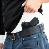 IWB Gun Holster by PH - Concealed Carry - Soft - Fits Full Size Firearms with Laser S&W M&P Shield 9mm / .40-1911 Models - Taurus PT111 G2 - Sig Sauer - Glock 19 17 27 43 - Beretta - Walther