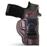 Optic Ready IWB Leather Holsters for Pistols. Fits Glock 43X, P365