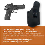Maxx Carry Soft Leather IWB Holster. Fits Glock 17/22/31, Springfield XD/XDM