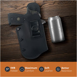 Maxx Carry Soft Leather IWB Holster. Fits Glock 17/22/31, Springfield XD/XDM