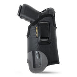 Eco Leather Concealed Carry with Metal Clip  Like Glock 17 / 19 / 22 / 37, Beretta 92 FS (with Laser)