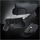 Eco Leather Concealed Carry with Metal Clip  Like Glock 17 / 19 / 22 / 37, Beretta 92 FS (with Laser)