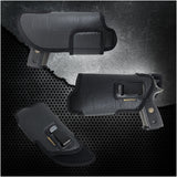 Eco Leather Concealed Carry with Metal Clip  Like Full Sizes Glock 17 / 22 / 19X / 23, S&W M&P FS (with Laser)