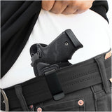 Eco Leather Concealed Carry with Metal Clip  Like Glock 42, Sig Sauer P365 / P938 W / Compact (with Laser)