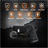 Eco Leather Concealed Carry with Metal Clip  Like Glock 42, Sig Sauer P365 / P938 W / Compact (with Laser)